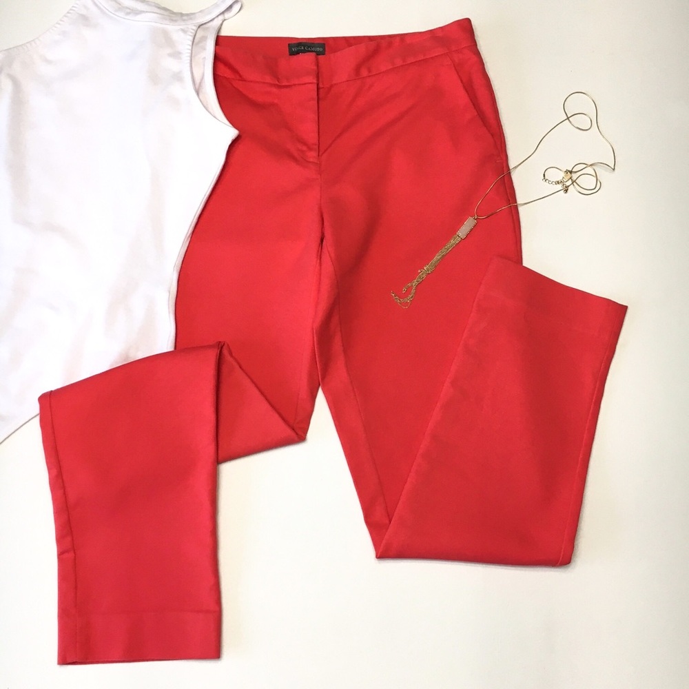 Vince Camuto Coral Flat Front Dress Slacks, sz 2